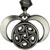 Soloman Pentant~Pewter Moons of Hecate Lunar Goddess Pendant Necklace