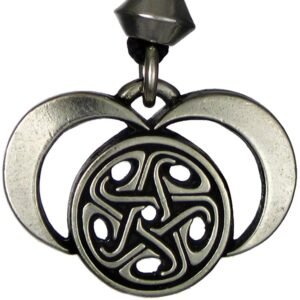 Soloman Pentant~Pewter Moons of Hecate Lunar Goddess Pendant Necklace