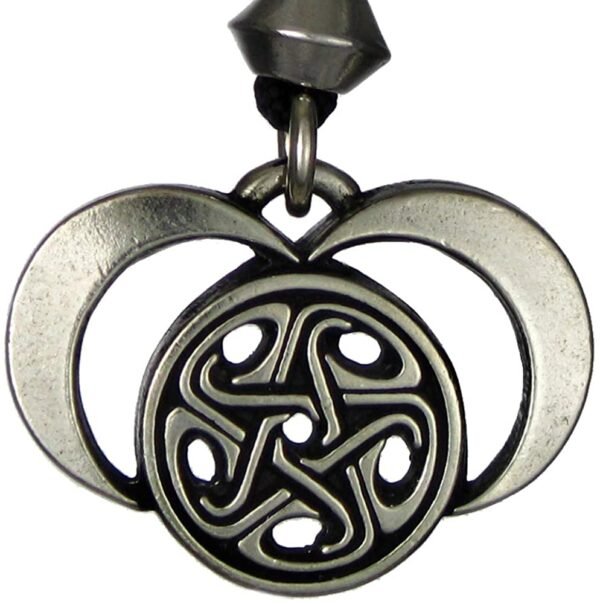 Soloman Pentant~Pewter Moons of Hecate Lunar Goddess Pendant Necklace
