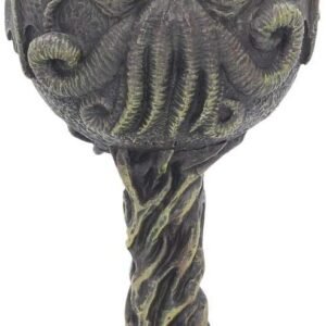 Dark Collection~Cthulhu's Thirst Goblet 21cm Green, Resin w/Stainless Steel Insert, 17cm