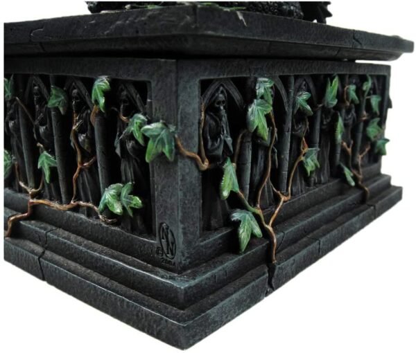 Magicun N.Giftware~Dragon Tarot Box Black, Resin, 18cm