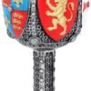 Mythology Collection~ English Goblet 17cm Grey, Resin w/Stainless Steel Insert