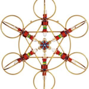 Crystal Healing Tool - Planetary Sky Shambhala Star - Copper Wire