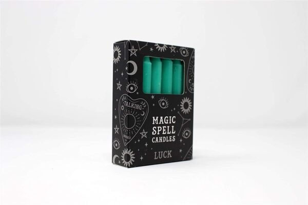 Home Decor~Pack of Twelve Green Luck Altar/Spell Candles