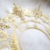 DIY Material Package Lolita Sun Halo Golden Cross Angel Hairpin Crown Headband