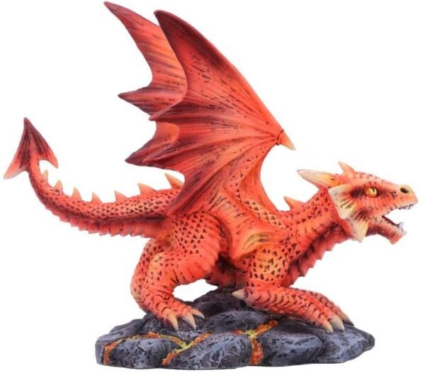 Artist Collections~ Anne Stokes Age Small Fire Dragon Figurine, Red, One Size