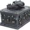 Magicun N.Giftware~Dragon Tarot Box Black, Resin, 18cm