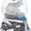 Magicun N.Giftware~White, Warriors of Winter Lisa Parker Snowglobe 14.5cm, Resin and Glass