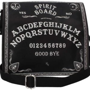 Wiccan Collection~B4369M8 Spirit Board Shoulder Bag 27cm Black, PU and Canvas