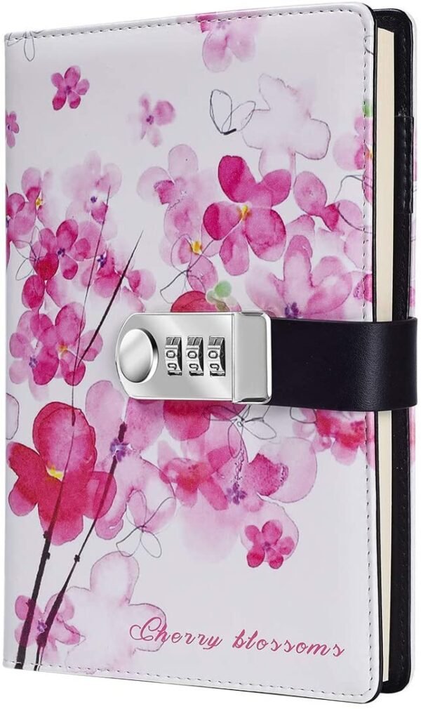 Witchcraft~Starry Diary with Lock, A5 PU Leather Journal with Combination Lock Digital Password Notebook Combination Locking Journal Diary (Starry 6)