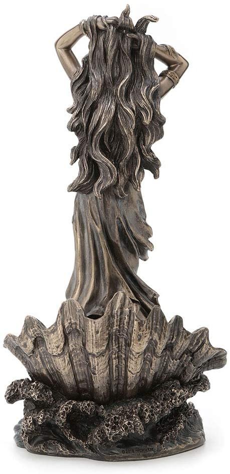Magicun  Collection~11.5 Inch Aphrodite Rising from The Sea Greek Roman Goddess Antique Bronze Finish Statue