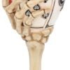Dark Collection~Dead Man's Hand Goblet 20cm White, Resin w/stainless steel insert, One Size