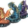 Fantasy Collection~ Three Wise Dragons Figurine 13cm Metallic Multi-coloured