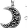 Sterling Silver Artemis Moon Goddess Pendant