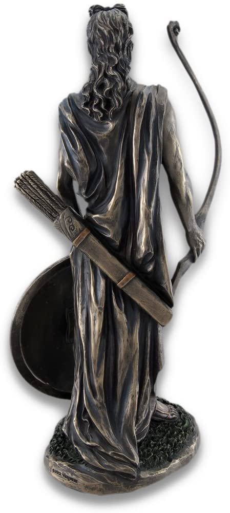 Magic  Collection~Roman/Greek God Apollo with Shield and Bow Bronzed Statue