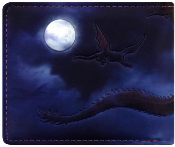 Artist Collections~ Fire from The Sky James Ryman Wallet 10cm Blue, PU