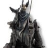 Magic  Collection~Bronzed Norse God Odin on Throne with Ravens and Wolves Statue