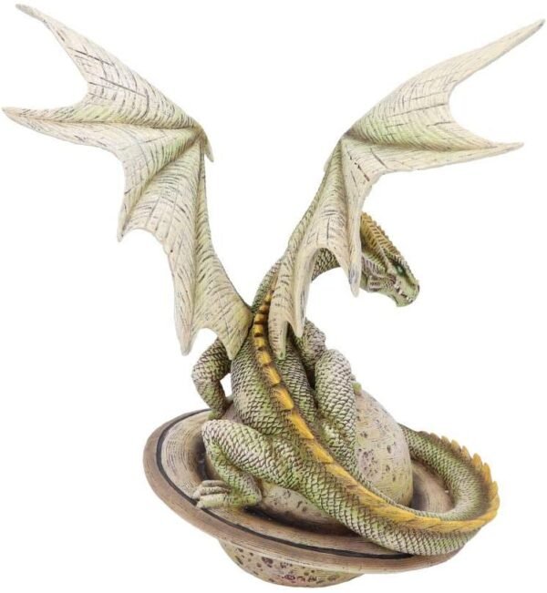 Fantasy Collection~ Saturn Guardian Green Planet Dragon Figurine, Polyresin, 26.5cm