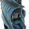 Artist Collections~ Draco Candela Anne Stokes 18cm Candle Holder, Resin, Blue