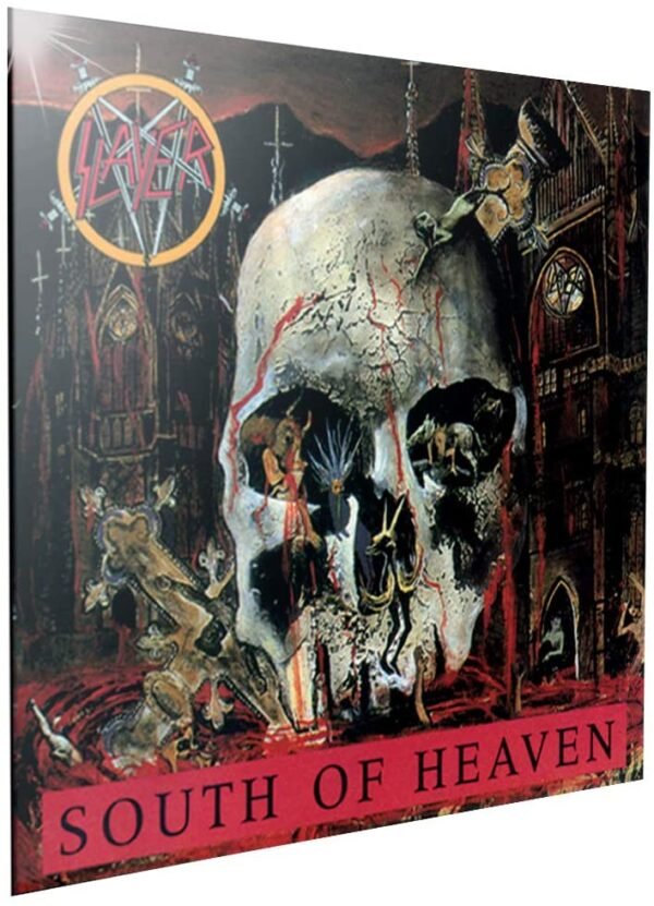 Band Merchandise~ Slayer South of Heaven Crystal Clear Picture 32cm, MDF and Resin, Black