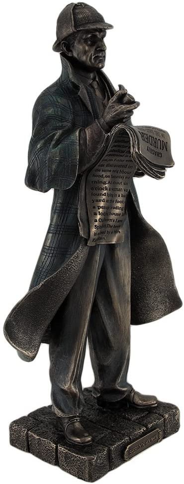 Magic  Collection~Detective Sherlock Holmes Metallic Bronze Statue