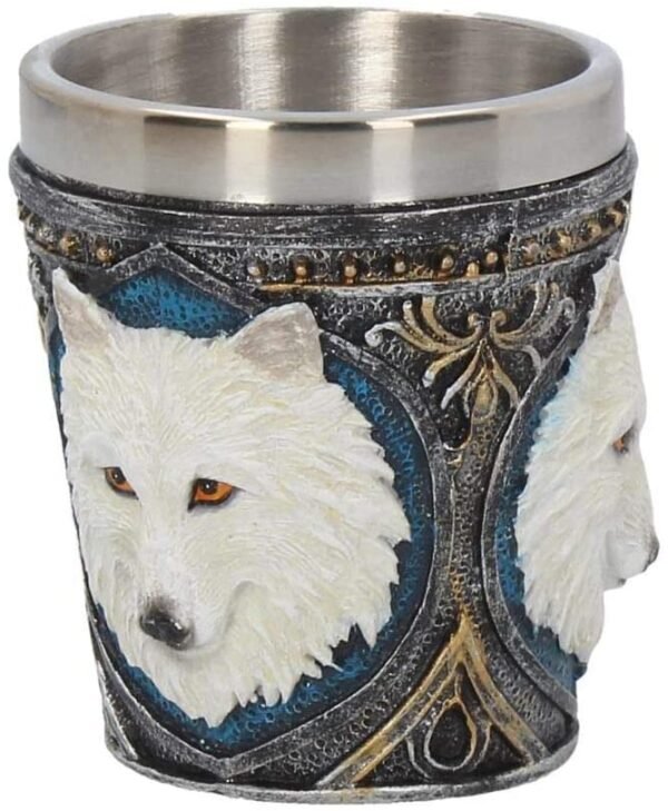 Animal Collection~ Ghost Wolf (Set of Four) Shot Glasses 8cm White