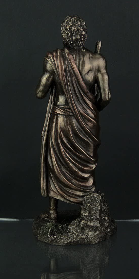 Magic  Collection~Asclepius Greek God of Medicine Bronze Finish Statue