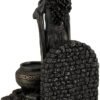 Magicun  Collection~Resin Statues Brigid Goddess of Hearth & Home Standing Holding Sacred Flame Statue 7 X 9.5 X 5.5 Inches Bronze