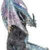 Fantasy Collection~ Dragons Intrigue Backflow Incense Burner 21.5cm, Blue