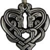 Soloman Pentant~Pewter Horse Heart of Destiny Celtic Knot Epona Pendant