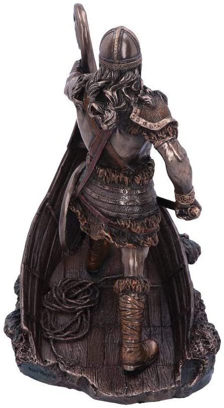 Nemesis Now Bronzed Halvor Viking Longship Figurine, One Size