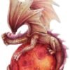 Fantasy Collection~ D4990R0 Mars Guardian Red Planet Dragon Figurine, Polyresin, One Size