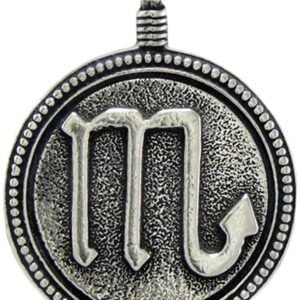 Soloman Pentant~Pewter Scorpio"The Scorpion" Zodiac Sign Astrology Pendant