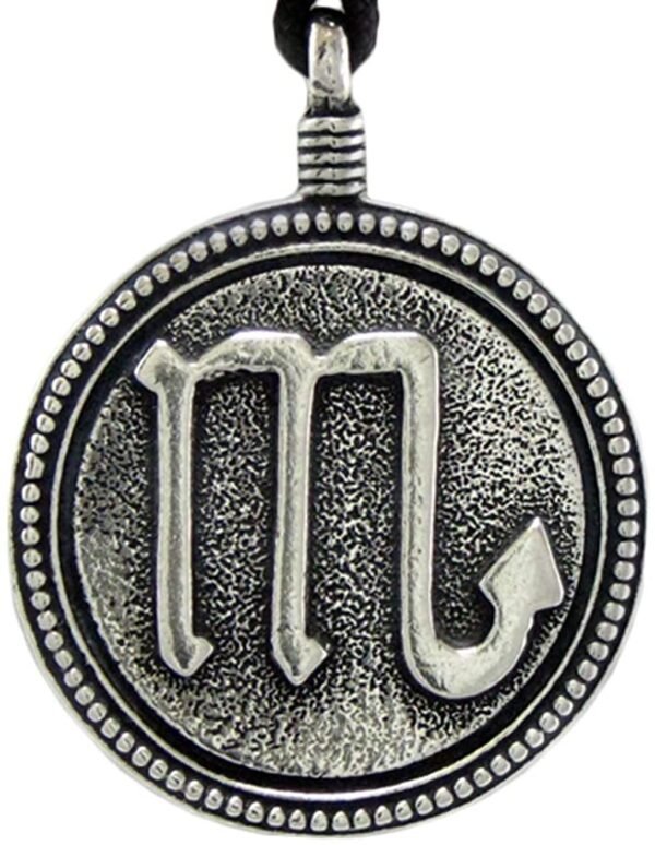 Soloman Pentant~Pewter Scorpio"The Scorpion" Zodiac Sign Astrology Pendant