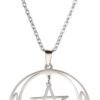 Witchcraft~cooltime Stainless Steel Pentacle Pendant Necklace Pentagram Celtic Knot Star Circle Crescent Charm Jewelry