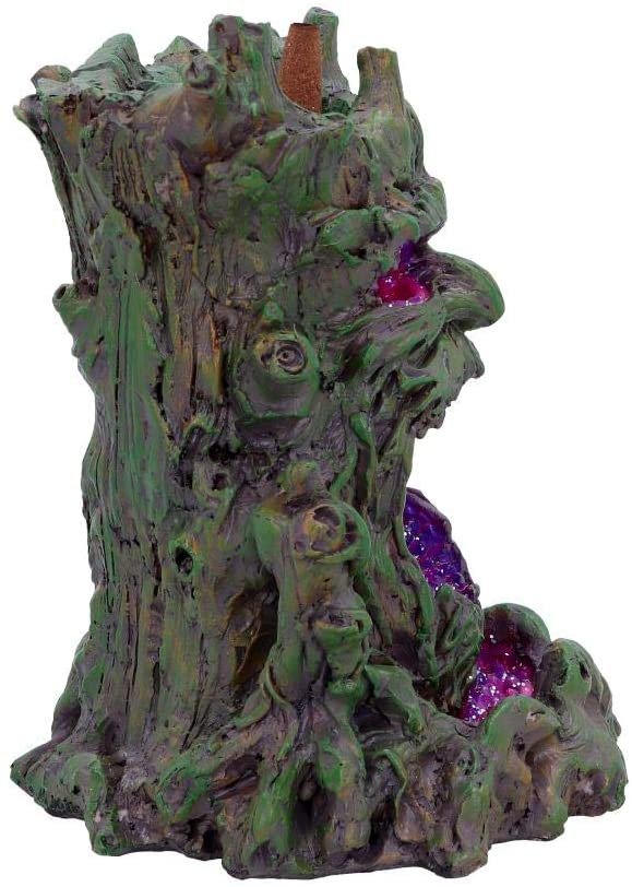 Light Collection~Crystal Ent Backflow Incense Burner 15.5cm, Polyresin, Brown, One Size