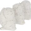 Magicun N.Giftware~Three Wise Owls Figurine 9cm White