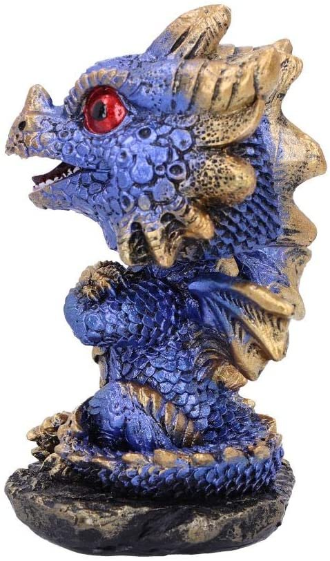 Magicun N.Giftware~Blue Bobling Metallic Dragon Bobble Head Figurine, us:one Size