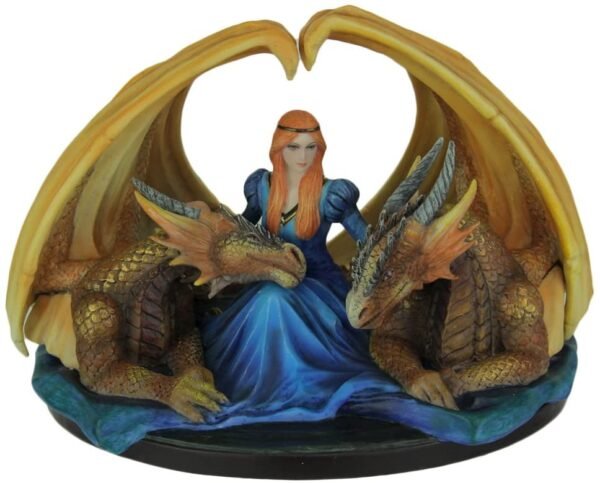 Magic  Collection~Anne Stokes Maiden with Dragons Statue - Slow - DNR