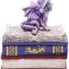 Nemesis Now U5014R0 Purple Dragonling Diaries Dragon Book Box, Polyresin, 11.3cm