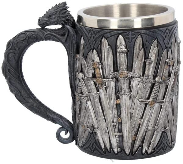 Mythology Collection~ Sword Tankard Mug 14cm Silver