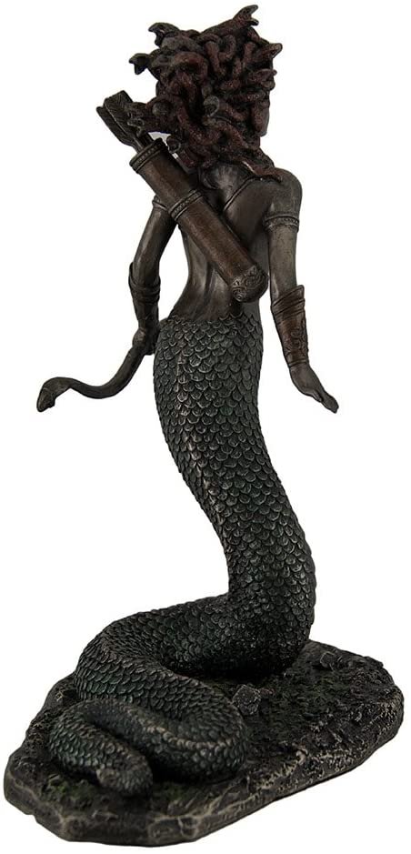 Magic  Collection~Medusa Greek Gorgon Serpent Monster Standing Holding Bow Highly Detailed Statue