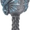 Artist Collections~ Dragon Lore Chalice Anne Stokes Goblet 17.2cm Blue, Resin w/stainless steel insert, One Size