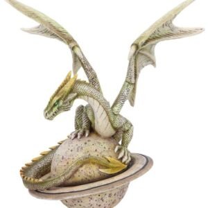 Fantasy Collection~ Saturn Guardian Green Planet Dragon Figurine, Polyresin, 26.5cm