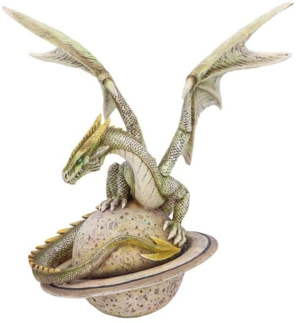 Fantasy Collection~ Saturn Guardian Green Planet Dragon Figurine, Polyresin, 26.5cm