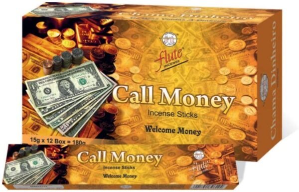 Witchcraft~monthlysupply Flute Call Money Incense Sticks Floral Fragrance Masala Scent Approx.180 Sticks - Bring Money Luck Fortune Prosperity