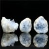 Celestite Geode Natural Crystal Quartz Stone Geomantic Omen Healing Mineral Rock Home Decor Blue Crystal Hole