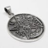 Sterling Silver Tetragrammaton Pentagram Pentacle Pendant