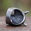 New Gothic Retro devil cyclops Skull Ring 316L Stainless Steel Rings For Men Party Jewelr