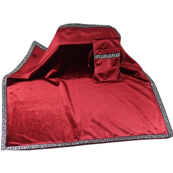 64x64cm Altar cloth Tarot Tablecloth With Bags blanket carpet Flocking Fabric Board Game ceremony Cloth Divination Astrology Tarot &Divination